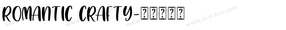 Romantic Crafty字体转换